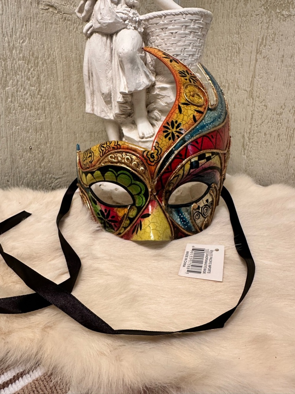 🔥Colorful Venetian Style Half-Face Masquerade Mask